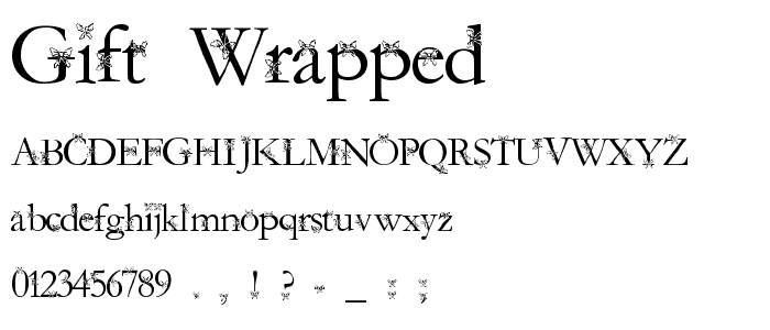 Gift Wrapped font